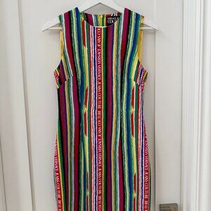Versace Jeans Couture Multicolor Cady Print Dress Size 2